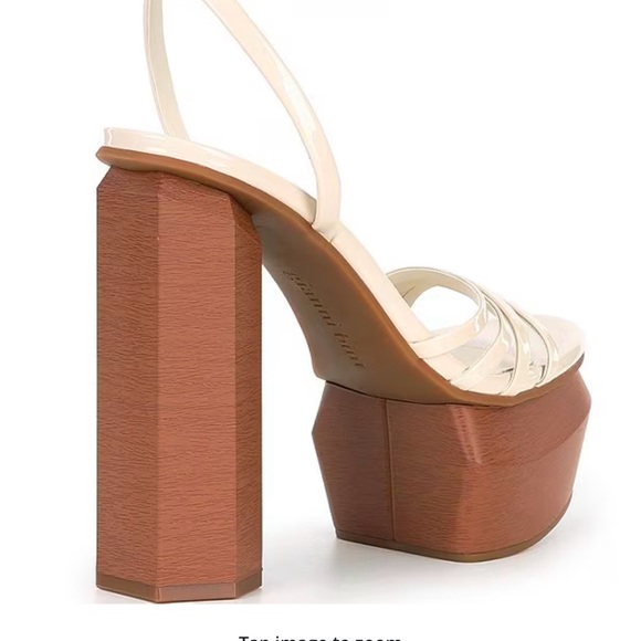 Gianni Bini White Strappy Heels - Picture 4 of 5